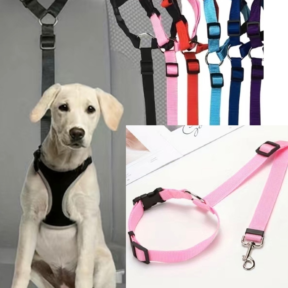 New Dog Safety Strap For Car / Truck / Auto Pink